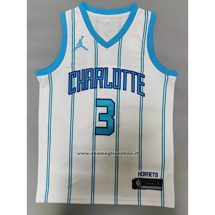 Maglia Charlotte Hornets Terry Rozier III #3 Association 2020-21 Bianco